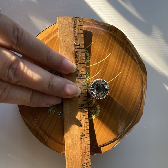 VTG Japanese Laquered Lidded Rice Bowl Trinket Laquerware Jewelry Holder MCM - Picture 3 of 11